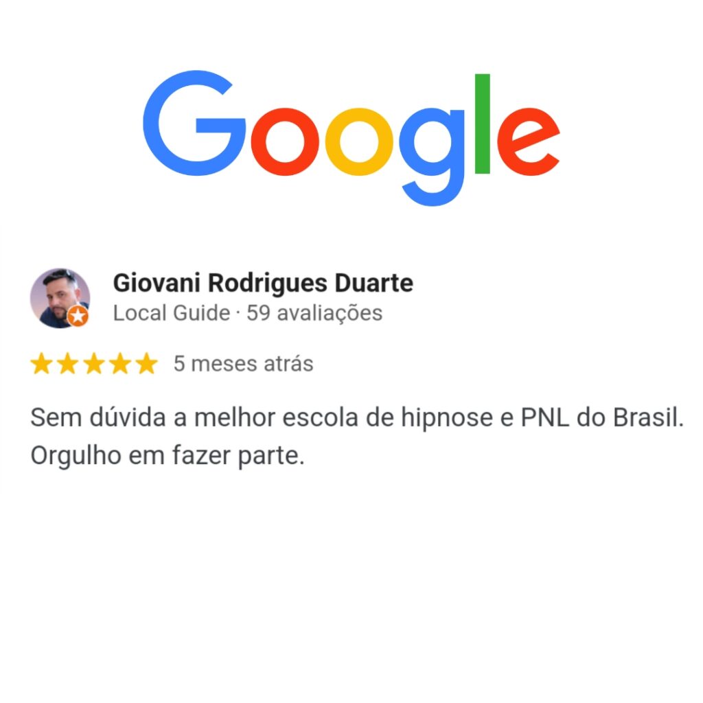 Avaliação 5 estrelas de aluno no Google